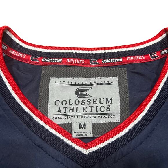 Vintage 00s Gonzaga University Bulldogs Pullover Windbreaker Jacket Sweatshirt - Picture 3 of 4